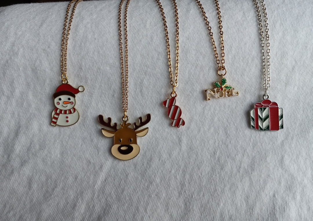 Pendentif Collier De Noël 2016 'Renard' Par Beaded Treasures - Charme Vert, Neuf
