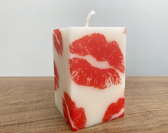 Kisses Theme Candle (Made from Beeswax)