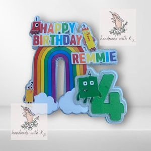 3D Numberblocks character cake topper | Birthday | Celebration