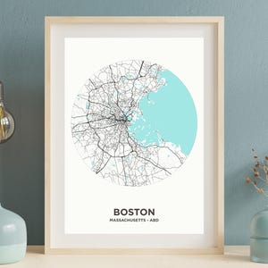 3er Set individuell gestaltete Stadt Karte Drucke - personalisierte Stadt Karte Wandkunst für das Büro oder zu Hause - jede Stadt Karte Poster, Heimatstadt Karte Geschenk