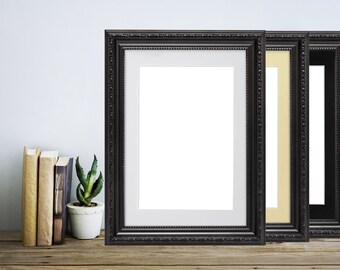 thumbnail image 2 of Ornate Shabby Chic Picture Frame – Black White Grey Or Walnut – FramesPlus UK 2 of 5