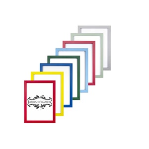 Colour Range Photo Frame Rainbow Picture Frame Red Blue Yellow Green Light Light Green Light Blue A3 A4 A5 Picture frame