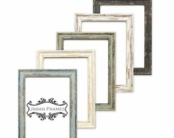 Industrial Vintage distressed wood effect/Camouflage Picture/Photo/Poster Frame A2/A3/A4/A5