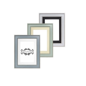 Emmeline Shabby Chic Picture Frame photo frames, Poster Frame Emmeline Range , Green , Blue , Grey With Bespoke Mount White Ivory or Black