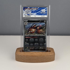 Houten plaatstandaard voor gesorteerde TCG's | PSA of ACE | Eiken v1