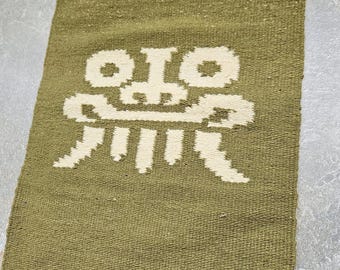 chakana chavin huachuma mountain altar san pedro wool soft handwoven smiling jaguar