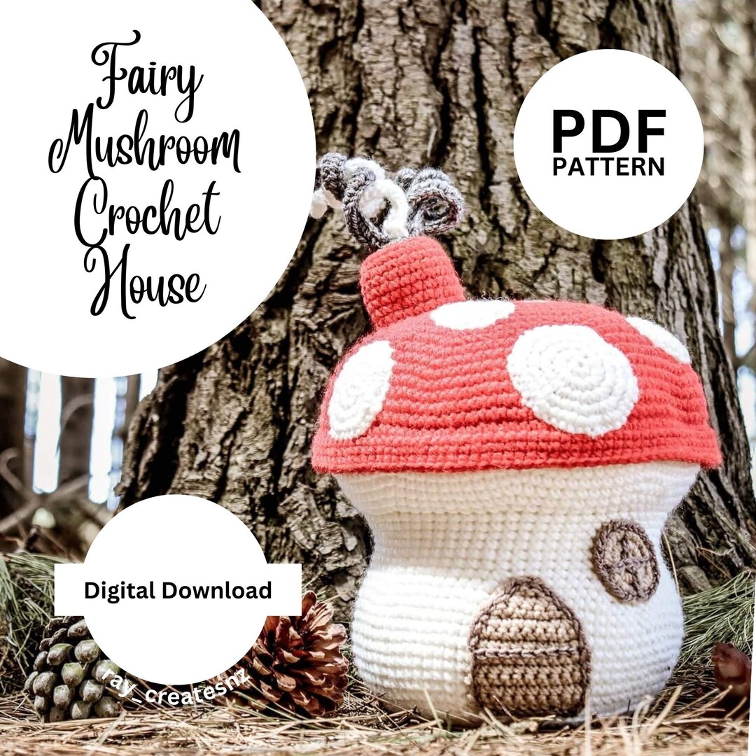 Fairy Mushroom House Crochet Pattern (digital Download) - English - Etsy