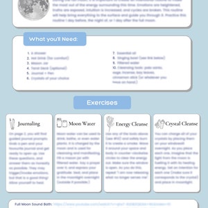 New+Full Moon Routine Worksheet Bundle