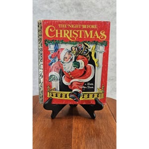 The Night Before Christmas Little Golden Book Vintage Childrens Book