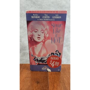 Some Like It Hot VHS 1959 1991 Marilyn Monroe, Tony Curtis, Jack Lemmon