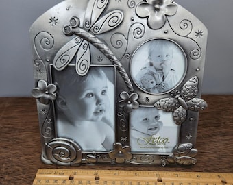 Fetco Home Decor Bilderrahmen Libelle Schmetterling Zinn Metall 3 Fotos 2005