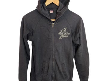 Victory Motorcycles Iron Horse Saloon Womens Black Full Zip Hoodie Embroidered