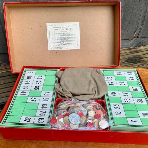 Vintage Lotto Game Etsy