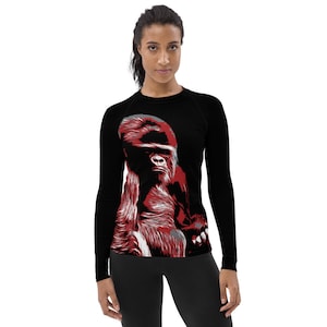 Women&#39;s gorilla BJJ, surfing rash guard