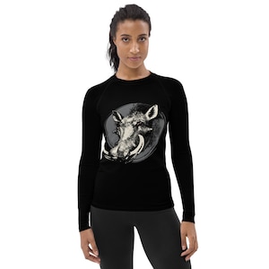Women&#39;s wild pig BJJ, surfing rash guard