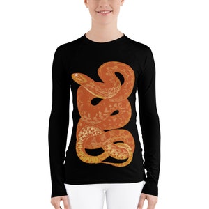 Women&#39;s Snake BJJ, Surfing Rash Guard
