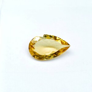 Natural Citrine Pear Shape Faceted Cut 11.10X18.40 MM Handmade Item 6.20 Ct Best Quality Citrine For Jewelry Making Loose Gemstone