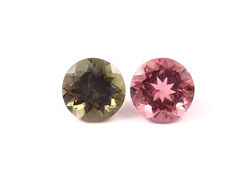 AAA Beste kwaliteit toermalijn rond paar 6 mm mooi handgemaakt item 1,65 ct gefacetteerde geslepen toermalijn voor sieraden maken losse edelsteen