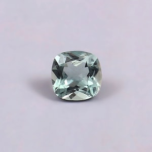 Natural Aquamarine Cushion Shape 5X5 mm Good Quality Faceted Aquamarine 0.40ct Handmade Item Aquamarine for Jewelry Making Loose Gemstone