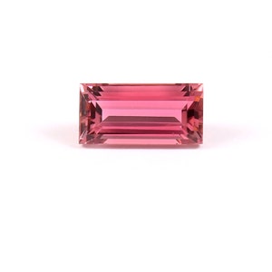 A ONE Best Quality Pink Tourmaline 4×8 baguette Shape Natural Tourmaline 1.95 cts Loupe Clean Tourmaline Gemstone
