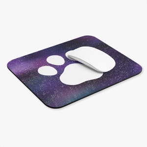 Galaxy Paw Print Mouse Pad (Rectangle) | Dogs, Pets