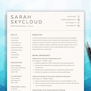 CV Template Professional Resume and Cover Letter Template Professional Resume Template Google Docs Resume Curriculum Vitae image 1