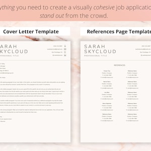 CV Template Professional Resume Template Google Docs Modern Resume and Cover Letter Template Digital Download Google Docs Resume image 4