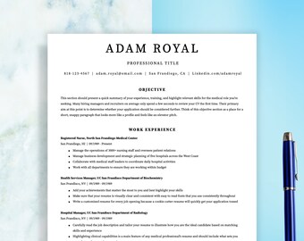 Profesjonalny wzór CV – nowoczesny projekt CV, list motywacyjny (wersja cyfrowa do pobrania)