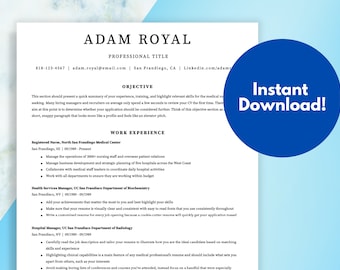Professional Resume Template Bundle – Modern CV Design (Digital Download)