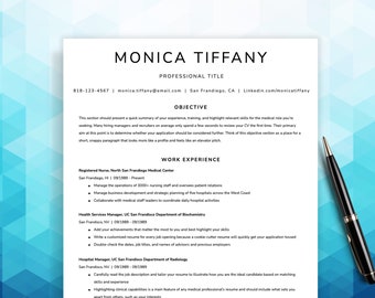 CV Template Professional - Professional Resume Template Bundle - CV Template Word - Google Docs Resume Template - Digital Download