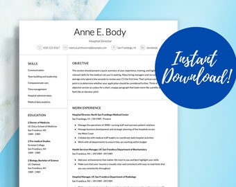 Professional Resume Template Bundle - Resume and Cover Letter Template - CV Template Professional - CV Template Word - Digital Download