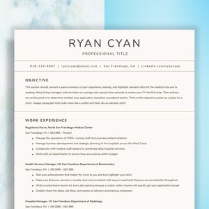 Google Docs Resume Template Professional Resume Template Digital Download CV Template Professional Curriculum Vitae Word Pages image 1