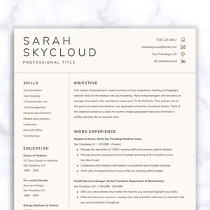 Plantilla de CV Google Docs - CV profesional y plantilla de carta de presentación - Descarga digital - CV de Google Docs - Curriculum Vitae