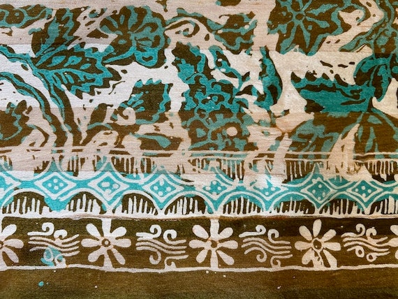 Hand-dyed Indonesian Silk Wrap/Shawl/Scarf - image 3