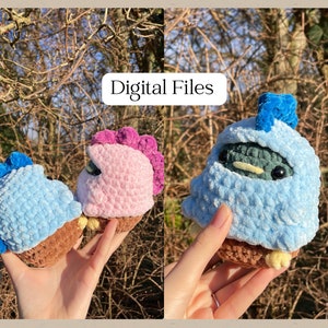 Duck-a-saurus pattern | Rachel’s crochet creations  | Digital Files | dinosaur simple fun cute costume outfit gift diy chubby duck mallard