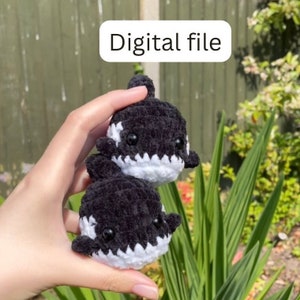 Small orca pattern by Rachel&#39;sCrochetCreations || Digital file