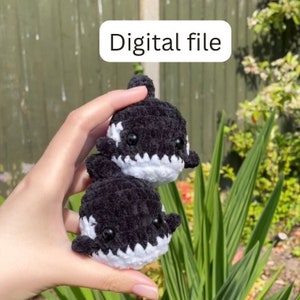 Small orca pattern by Rachel'sCrochetCreations || Digital file