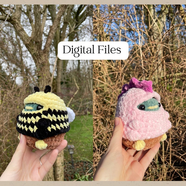 Bumble Duck & Duck-a-saurus patterns | Rachel’s crochet creations | Digital Files | bee simple fun cute costume gift diy chubby duck mallard