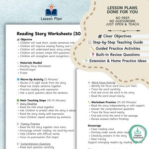 Year-long preschool teaching resources with printables