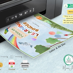 Montessori Toddler Learning Binder – Preschool Activities (digital ...