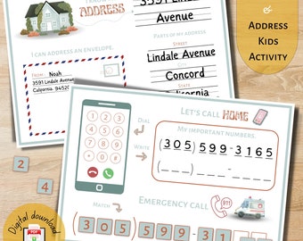 Phone Number & Address Activity: Life Skills Worksheet (PDF)