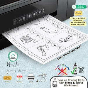 Kindergarten Busy Book Printables – Alphabet, Math, and Shapes Activities