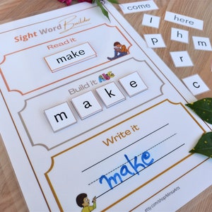 Sight Word Builder: Fry&#39;s 100 Words Spelling Game (Digital Download)