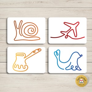 Finger tracing cards and posters PRINTABLE | Kids Therapy Breathing Exercise Calming Cards | PDF