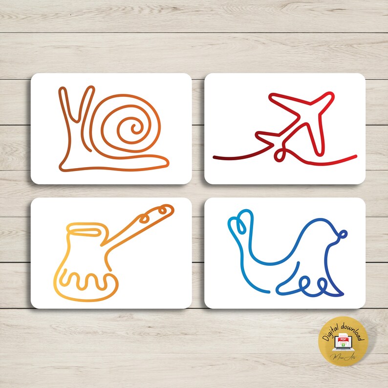 Finger tracing cards and posters PRINTABLE | Kids Therapy Breathing Exercise Calming Cards | PDF