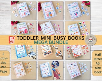 Preschool Mini Busy Books Set: Learning Binder Curriculum (Printable)