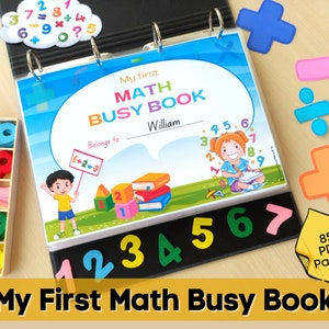 Math Busy Book: Kindergarten Learning Activities (PDF Printable)