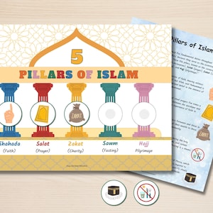 „Entdecke den Islam“ Interaktive „Säulen des Islam“ Aktivitäten Kit für Kinder – PDF