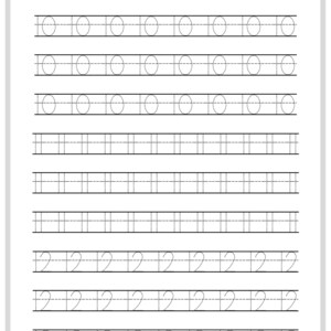 1-100 Number Tracing Worksheets, Pre Math Printable Toddler Numbers Handwriting Homeschool Preschool Worksheet