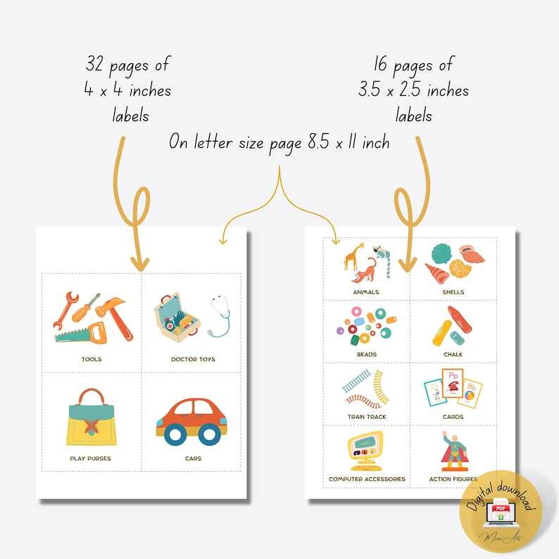 Toy Storage Label With Pictures Toys Storage Bin Trofast Etsy